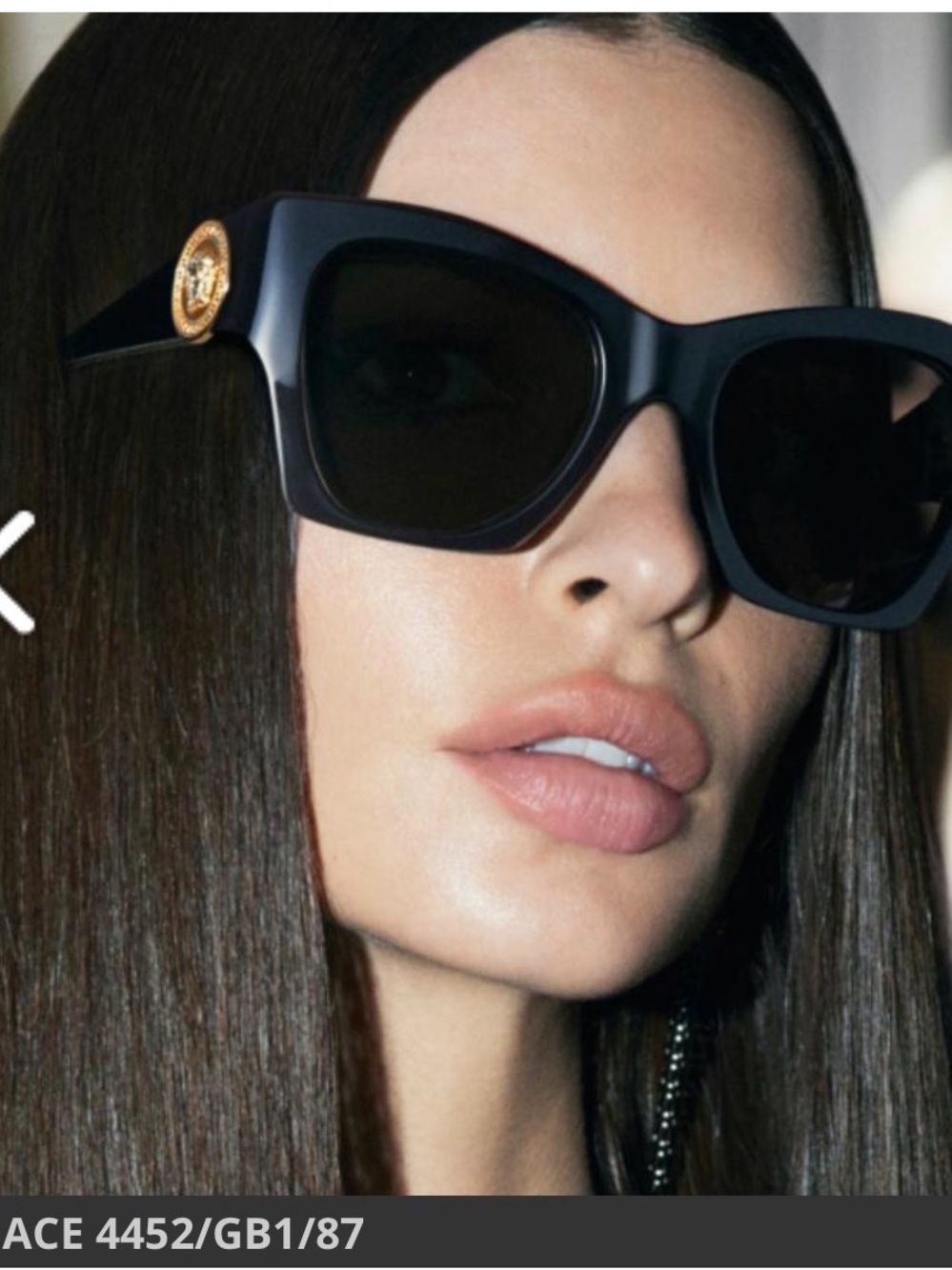 VERSACE SUNGLASSES VE4452 GB1/87 WOMEN VERSACE MOD 4452 BLACK Gold Medusa